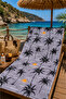Retro Island Gray Beach Towel 70 X 150 cm - 4
