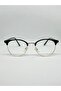 Clipta Gold Yellow Gold Black Blue Light Protected Unisex Metal Round Acetate Handle Glasses - 6