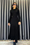 Noa Noa Ribbed Long Knit Dress - Black Black - 7