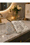 Olla double velvet towel 50 × 90 cream cappuccino