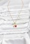 316L Steel Chain Gold Color Cherry Model Zircon Stone Women's Necklace - 2