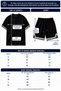 Men's Striped T-Shirt Shorts Set, Striped Sleeves, Slit Shorts, Pockets, Vortex Fabric, Summer Wear - 3