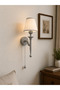 Modern Wall Sconce Chain Switch Decorative Bedside Lighting E27 Compatible