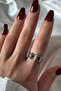 Steel Ring Chain Adjustable Silver Women's Non-Tarnish