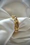 Xoxo Zircon Stone Adjustable Gold Women's Steel Ring Does Not Tarnish, Does Not Lose Color - 2