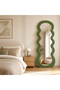 Modern Wavy Full Body Mirror 160 x 60 cm | Large Dressing Mirror | Floor Standing & Wall Hanging | Home Decor Mirror - 3