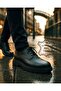 Imperia Men's Black Genuine Leather Classic Shoes |   Thick Sole Lace-Up Derby Model |   Business Office - 6