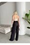 LOOSE-FIT Linen PANTS WITH CROSS-WAIST ELASTIC DETAIL ZYN-58649 - 4