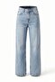 Women's High Waist Wide-Leg Denim Jean Pants - 5