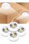 5 قطع من مصابيح COB LED ذات الضوء الأبيض أسفل الخزانة مع ملصق لاصق ضوء ليلي لاسلكي للمنزل والجدار - 7