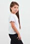 Rabbit Printed Sleeve Ruffle Girl's T-Shirt - 4