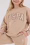 Ages 4-15 Licensed Us Polo Assn Girls' Set - Latte - 5