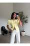 Yellow Buttoned Short Sleeve Jacket - 3