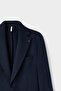 سترة Ds Damat Slim Fit من القماش المائل باللون الأزرق الداكن - 6