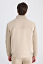 Ds Damat Regular Fit Beige Plain Coat - 3