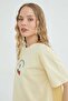 Cherry Printed Crew Neck Casual T-Shirt - 4