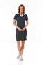 Striped Polo Neck Lycra Dress - 4