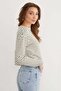Striped Crop Slim Knitwear Sweater - 2