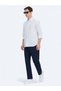 Blue Striped Regular Fit Long Woven Casual 100% Cotton Shirt - 3