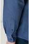 İndigo Flanel Cotton Gömlek - 7