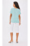 Pack of 2 Mint Green Oval Collar Printed T-Shirts - 3