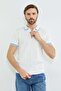Striped Half-Zip Polo Collar Knitwear T-Shirt - 4