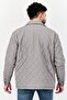 Men Quilted Long Sleeve Puffer Jacket, Grey - 3