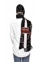Chain Patterned Shawl - Black - 2