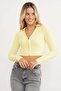 Polo Neck Zippered Crop Bodysuit - 7