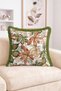 Watercolor Autumn Leaf Pattern Fringed Throw Pillow Cover - Bohemian Modern Tassel Pillowcase - 2