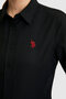 Women's Black Long Sleeve Basic Shirt 50324791-Vr046 - 6