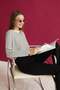Striped Crop Slim Knitwear Sweater - 2