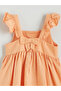 Original Square Neck Ruffled Girl's Dress - 5
