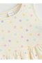 Alita City Ecru Printed Girls' Dress with a Difference - 2