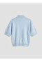 Lcw Vision Blue Mock Neck Oversized Women's Knitwear Sweater - 6