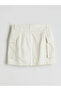 Trendlucky Standard Fit Mini Cargo Jean Skirt with a Difference - 6
