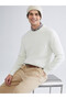 Xside Beige Crew Neck Men's Knitwear Sweater