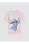 Xside Pink Stitch Printed 100% Cotton Women's T-Shirt - 5