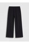Two Mt Shop Quality Lcw Kids Black Elastic Waist Pleated Girls' Sweatpants - 4