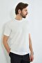 Honeycomb Fabric Crew Neck T-Shirt - 6