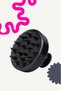 Hair Care Brush, Hair Leather Sine Massage Shampoo Comb, Shower Brush (Black) Popbeauty - 2