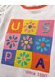 U.S. Polo Assn Girls' Patterned T-Shirt 3-14 Years White - 3