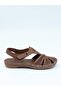 051 Walnut Genuine Soft Leather Anatomical Women's Sandals - 5