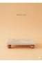 Small/Midi)Travertine Marble Oil Dish Stand with Wooden Base (20X10Cm) - 3