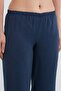 Elastic Waist Low Waist Modal Palazzo Trousers - 5