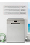 Freestanding Dishwasher 13 Place Settings, 6 Programs, A++ Energy, TDG-JN1363-BSU Silver, 5 years for Compressor and 1 year full - 5