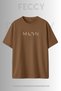 Premium Moon Printed Oversize Women's T-Shirt Cotton Oversize T-Shirt - 2