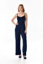 Modal Jumpsuit with Straps and Zipper - 2