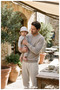 100% Linen, Cheerful Patterned Cotton Baby Bucket Hat (0-18 Months) (Size 43-46 cm) - 2