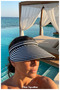 New, Striped, Crown-Shaped Visor Hat for Women, (Size, 57-58 cm) - 6